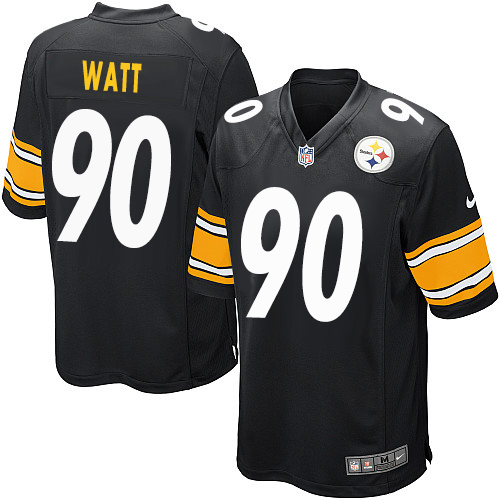 Nike Steelers #90 T. J. Watt Black Team Color Youth Stitched NFL Elite Jersey